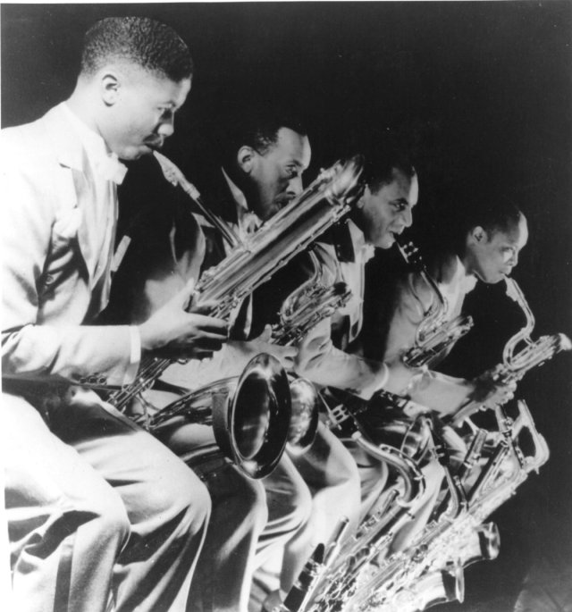 Walter Thomas, Andrew Brown Arville Harris, Eddie Barefield in 1934