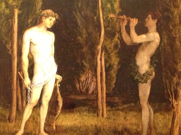 Detail from "Apollo and Marsyas," Hans Thoma (1888)