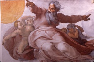 MichelangeloCreationOfSunAndMoonFromSistineChapel