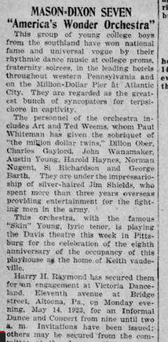 19230511 Altoona Tribune of Altoona, PA on May 11, 1923